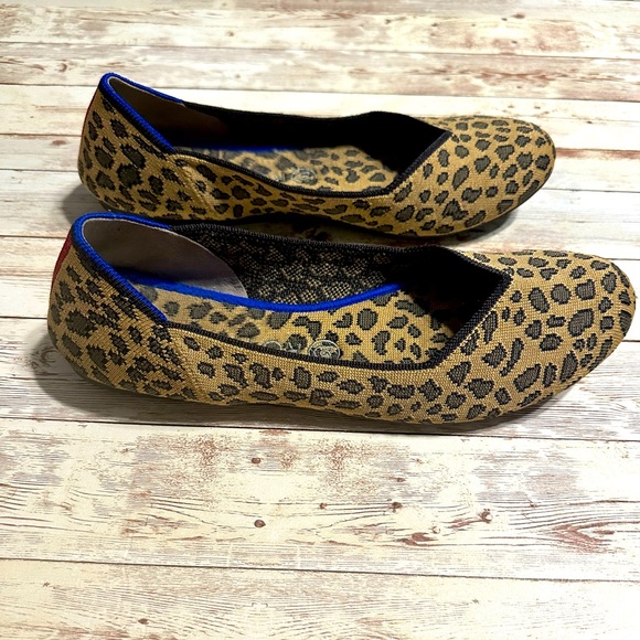 Rothy's Shoes - Rothys The Flat Leopard Print Ballet‎ Flats Womens Size 10 Slip On Brown